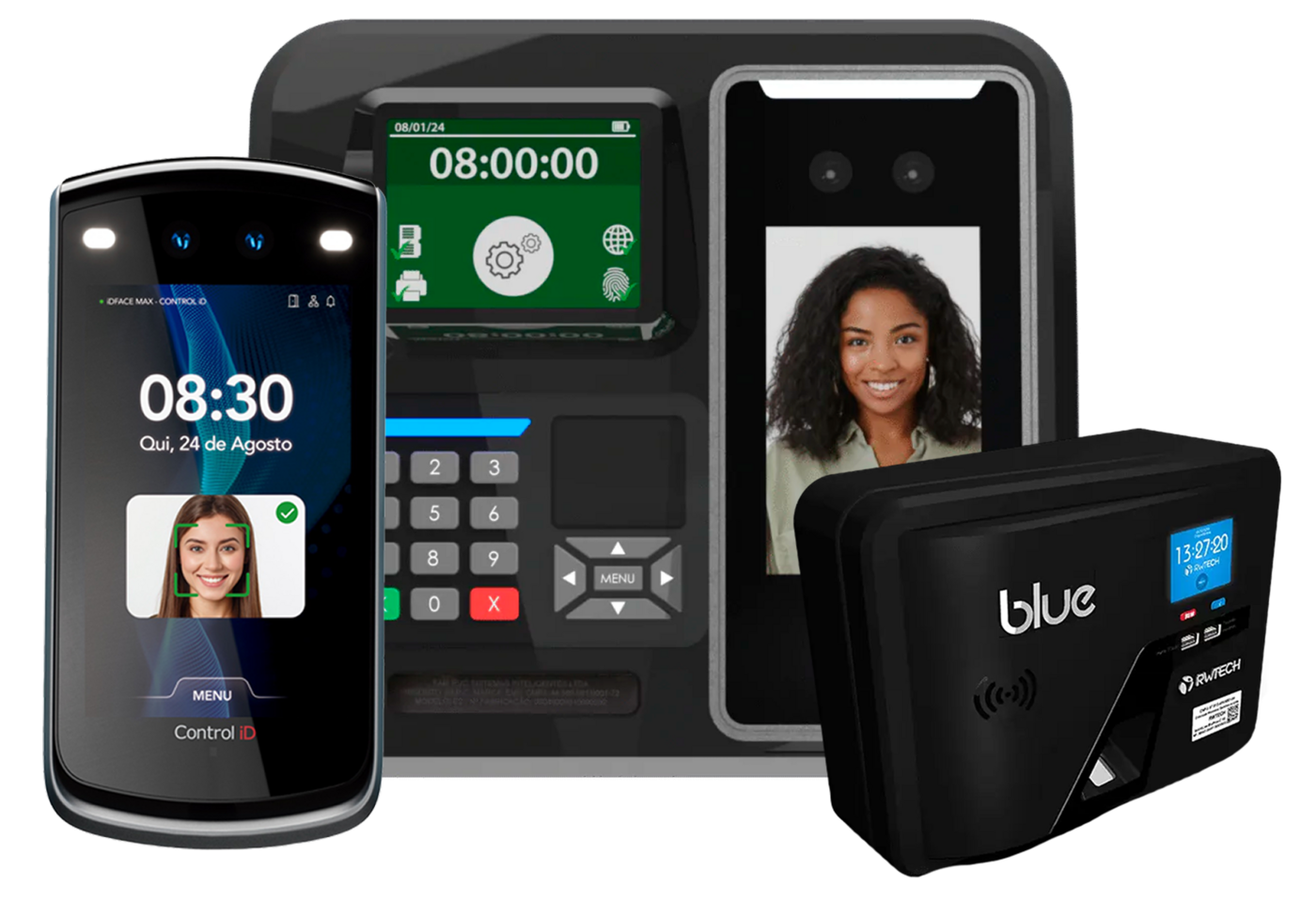 Linha de equipamentos de ponto eletrônico representados pela Newtech